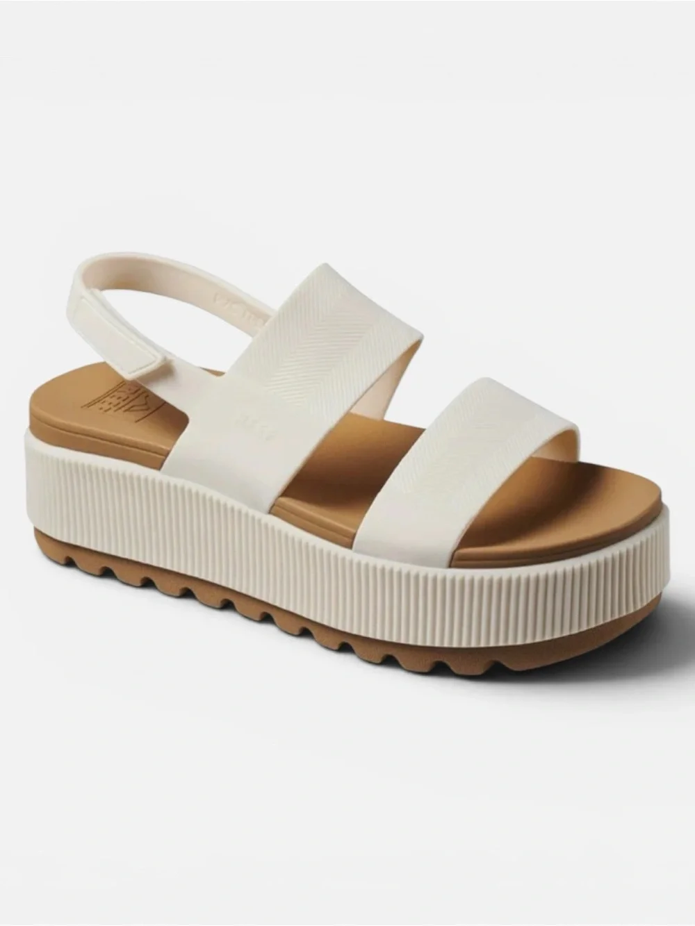 The Reef Water Vista Higher Women's Platform Sandals in Cloud Sz. 9 - Picture 1 of 14